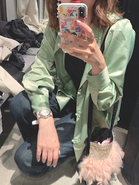 「フェザー」｜「アイテム（腕時計）」を使った、kaさん（レディース・167cm）の秋コーディネート
