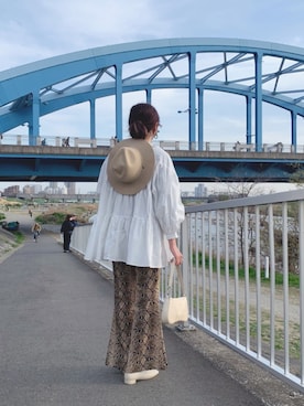 「LILY BROWN（リリーブラウン）のアイテム（帽子）」を使った、kaさん（レディース・167cm）の春コーディネート