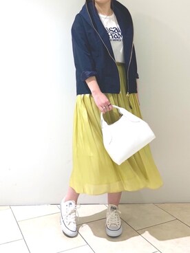「RIVEDROITE」｜「アイテム（その他）」を使った、Mihoさん（レディース・161cm）の春コーディネート