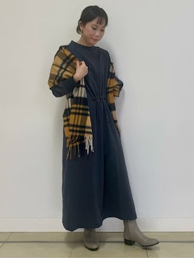 「human woman（ヒューマンウーマン）の◆オリジナルショートブーツ（ブーツ）」を使った、numataさん（レディース・158cm）の秋コーディネート
