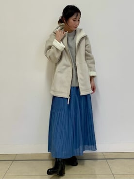 「human woman（ヒューマンウーマン）の◆オリジナルショートブーツ（ブーツ）」を使った、numataさん（レディース・158cm）の秋コーディネート