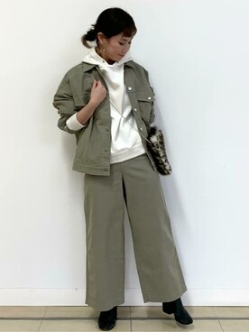 「アクティブ」｜「アイテム（ブルゾン）」を使った、numataさん（レディース・158cm）の冬コーディネート