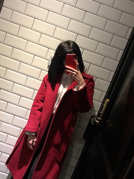 「sandro（サンドロ）のアイテム（ジャケット/アウター）」を使った、Mars_Babyさん（レディース・168cm）の冬コーディネート