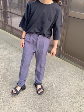 「スポサン」｜「アイテム（スラックス）」を使った、bata31さん（レディース・148cm）の夏コーディネート