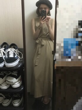 「POLO RALPH LAUREN（ポロ ラルフ ローレン）のアイテム（サンダル）」を使った、ななさん（レディース・156cm）の夏コーディネート