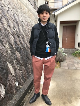 「ONE DAY KMC （ワンデイケーエムシー）のアイテム（シューズ）」を使った、いっちーさん（メンズ・169cm）の春コーディネート