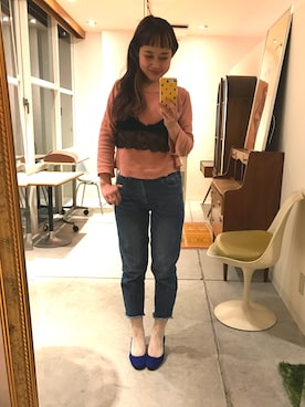 「Stephanie（ステファニエ）のアイテム」を使った、sho-ko さん（レディース・161cm）の春コーディネート