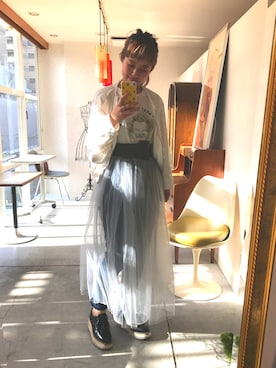 「Another Edition」｜「アイテム（ブルゾン）」を使った、sho-ko さん（レディース・161cm）の春コーディネート