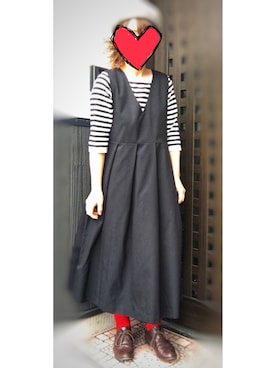 「titivate（ティティベイト）のアイテム（サロペット/オーバーオール）」を使った、tomoさん（レディース・156cm）の春コーディネート