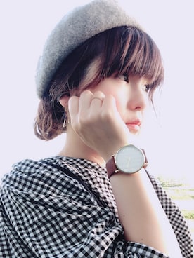 「titivate（ティティベイト）のアイテム（サロペット/オーバーオール）」を使った、tomoさん（レディース・156cm）の秋コーディネート