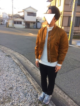 「my beautiful landlet（マイビューティフルランドレット）のアイテム（スラックス）」を使った、ry0P3さん（メンズ・170cm）の冬コーディネート