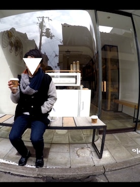 「ロールアップ」｜「アイテム（スタジャン）」を使った、ry0P3さん（メンズ・170cm）の冬コーディネート