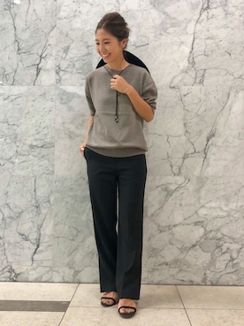 「plage（プラージュ）のアイテム（パンツ）」を使った、norikoさん（レディース・155cm）の夏コーディネート