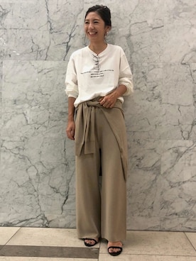 「抜け感」｜norikoさん（レディース・155cm）の秋コーディネート