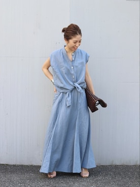 Plage Linen Sleeveless シャツ plage（プラージュ）の「Linen Sleeveless シャツ◇（シャツ/ブラウス