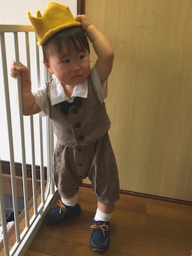 「くつした」｜「アイテム（その他）」を使った、SOU♡HINAさん（キッズ・80cm）の夏コーディネート