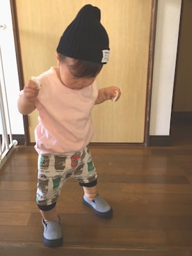 「ひまわり畑」｜「アイテム（その他）」を使った、SOU♡HINAさん（キッズ・80cm）の夏コーディネート