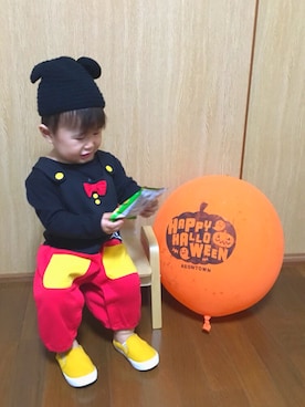 「wearhalloween2017」｜「アイテム（ラッピングキット）」を使った、SOU♡HINAさん（キッズ・80cm）の秋コーディネート