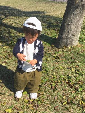 「ワッフル」｜「アイテム（ラッピングキット）」を使った、SOU♡HINAさん（キッズ・80cm）の春コーディネート