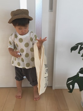 「トゥデイズスペシャル」｜SOU♡HINAさん（キッズ・80cm）の夏コーディネート