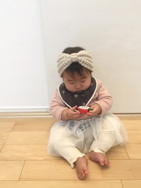 「9ヶ月」｜「アイテム（その他）」を使った、SOU♡HINAさん（キッズ・90cm）の冬コーディネート