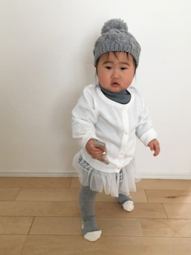 「ダスティブルー」｜SOU♡HINAさん（キッズ・90cm）の春コーディネート
