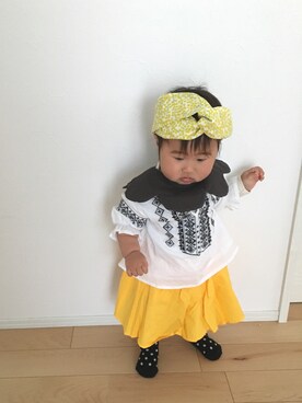 「平成最後のWEARISTAセンバツ」｜「アイテム（ラッピングキット）」を使った、SOU♡HINAさん（キッズ・90cm）の春コーディネート