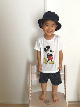 「ミッキーT」｜「アイテム（ラッピングキット）」を使った、SOU♡HINAさん（キッズ・90cm）の夏コーディネート