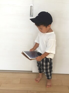 「ワッフル」｜「アイテム（ラッピングキット）」を使った、SOU♡HINAさん（キッズ・90cm）の夏コーディネート