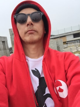 「DORCUS（ドウカス）のアイテム（帽子）」を使った、TATSUYA"VENIX"NOGAMIさん（メンズ・166cm）の冬コーディネート