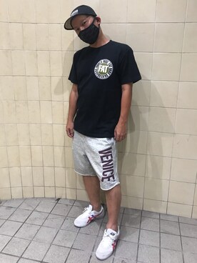 「DORCUS（ドウカス）のアイテム（帽子）」を使った、TATSUYA"VENIX"NOGAMIさん（メンズ・166cm）の夏コーディネート