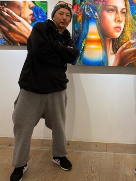 「ASICS（アシックス）のアイテム（スニーカー）」を使った、TATSUYA"VENIX"NOGAMIさん（メンズ・166cm）の秋コーディネート