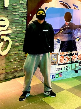 「スケートスタイル」｜「アイテム（帽子）」を使った、TATSUYA"VENIX"NOGAMIさん（メンズ・166cm）の冬コーディネート
