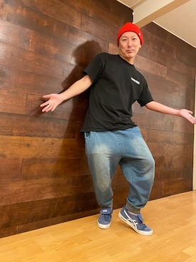 「スケートスタイル」｜「アイテム（帽子）」を使った、TATSUYA"VENIX"NOGAMIさん（メンズ・166cm）の春コーディネート