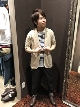「HVC」｜「アイテム（トップス）」を使った、GRANDGLOBAL和歌山店さん（メンズ・170cm）の夏コーディネート