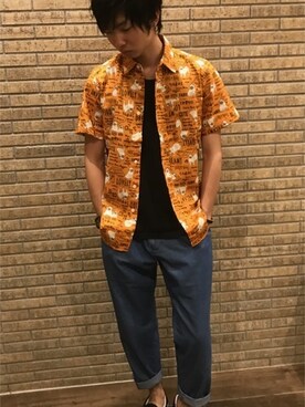 「HVC」｜GRANDGLOBAL和歌山店さん（メンズ・172cm）の夏コーディネート