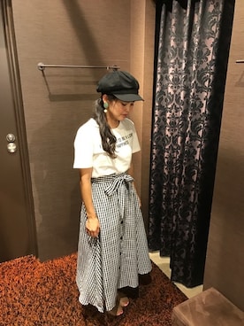 「HVC」｜「アイテム（スカート）」を使った、GRANDGLOBAL和歌山店さん（レディース・155cm）の夏コーディネート
