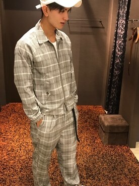 「GGD（ジージーディー）のアイテム（ジャケット/アウター）」を使った、GRANDGLOBAL和歌山店さん（メンズ・176cm）の夏コーディネート