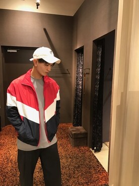 「GGD（ジージーディー）のアイテム（ジャケット/アウター）」を使った、GRANDGLOBAL和歌山店さん（メンズ・175cm）の秋コーディネート