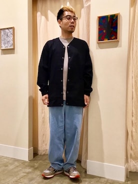 「coenスタッフスタイリング」｜「アイテム（ブルゾン）」を使った、さとうじゅんさん（メンズ・175cm）の春コーディネート