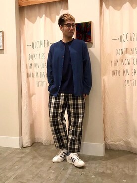 「おうち」｜さとうじゅんさん（メンズ・175cm）の春コーディネート
