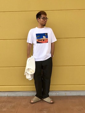 「SUNNY  SPORTS（サニースポーツ）のアイテム」を使った、さとうじゅんさん（メンズ・175cm）の夏コーディネート