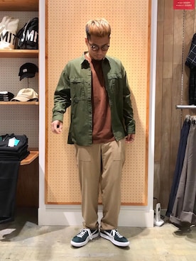 「SMITH'S（スミス）のアイテム（トップス）」を使った、さとうじゅんさん（メンズ・175cm）の夏コーディネート