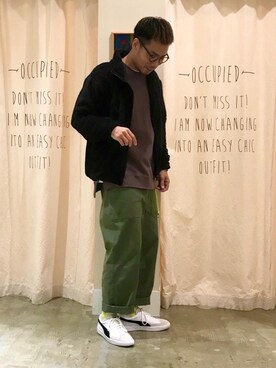 「coen（コーエン）のアイテム（モッズコート）」を使った、さとうじゅんさん（メンズ・175cm）の秋コーディネート