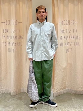 「アイテム（エコバッグ/サブバッグ、グレー系）」を使った、さとうじゅんさん（メンズ・175cm）の冬コーディネート
