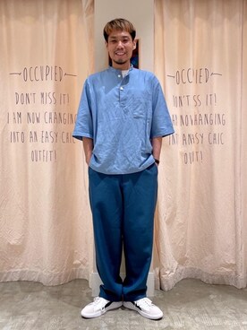 「2021春新作」｜さとうじゅんさん（メンズ・175cm）の春コーディネート