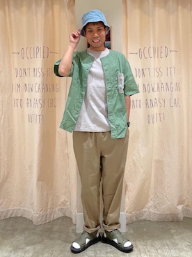 「SMITH'S（スミス）のアイテム（トップス）」を使った、さとうじゅんさん（メンズ・175cm）の春コーディネート
