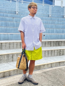 「COLEMAN（コールマン）のアイテム」を使った、さとうじゅんさん（メンズ・175cm）の夏コーディネート