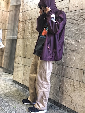 「WHITELAND BLACKBURN」｜「アイテム（ナイロンジャケット）」を使った、Junya  Awajiさん（メンズ・184cm）の秋コーディネート