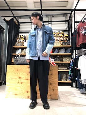 「L.H.P Private Brand（エルエイチピープライベートブランド）のアイテム（ジャケット/アウター）」を使った、Junya  Awajiさん（メンズ・184cm）の春コーディネート